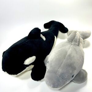 Sea worlds shamu and dolphin plush stuffed animals
